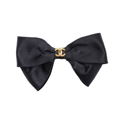 hair clip chanel|chanel bow tie for hair.